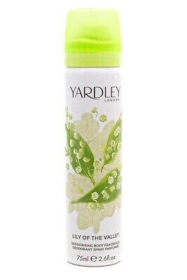 Yardley London LILY OF THE VALLEY Deodorising Body Fragrance Spray  2.6 fl