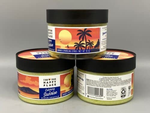Find Your Happy Place CATCHING THE SUNRISE Scrub Souffle Scrub, Mango & Sparkling Citrus  10oz