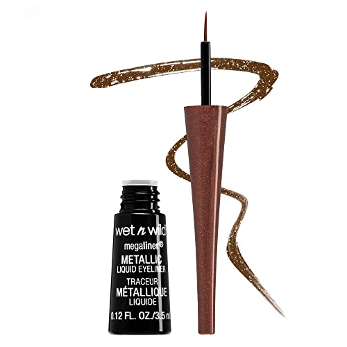 Wet n Wild  MEGALINER liquid Eyeliner, 112A Metallic Brown  .12 fl oz