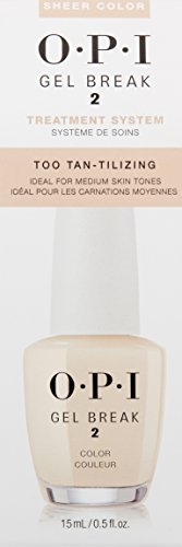 OPI  Gel Break Treatment System 2 Sheer Color, Too Tan-Tilizing Ideal for M
