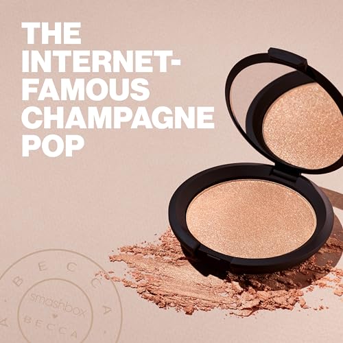 Smashbox X BECCA Shimmering Skin Perfector Pressed Highlighter | Luminous Glow + Buildable, 0.25 Ounce