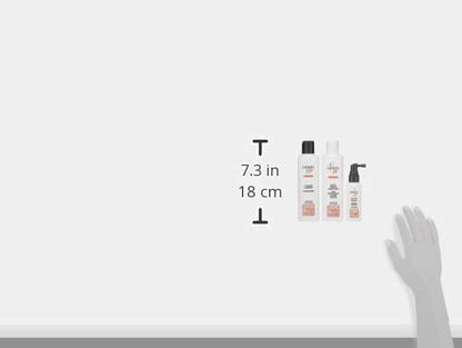NIOXIN Hair System Kit for fine colored hair 3: Shampoo 10.1 Fl Oz., Conditioner 10.1 Fl Oz., Treatment 3.38 Fl Oz.