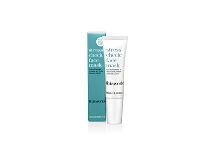 this works*STRESS CHECK Face Mask, Minimize Redeness   1.69 fl oz