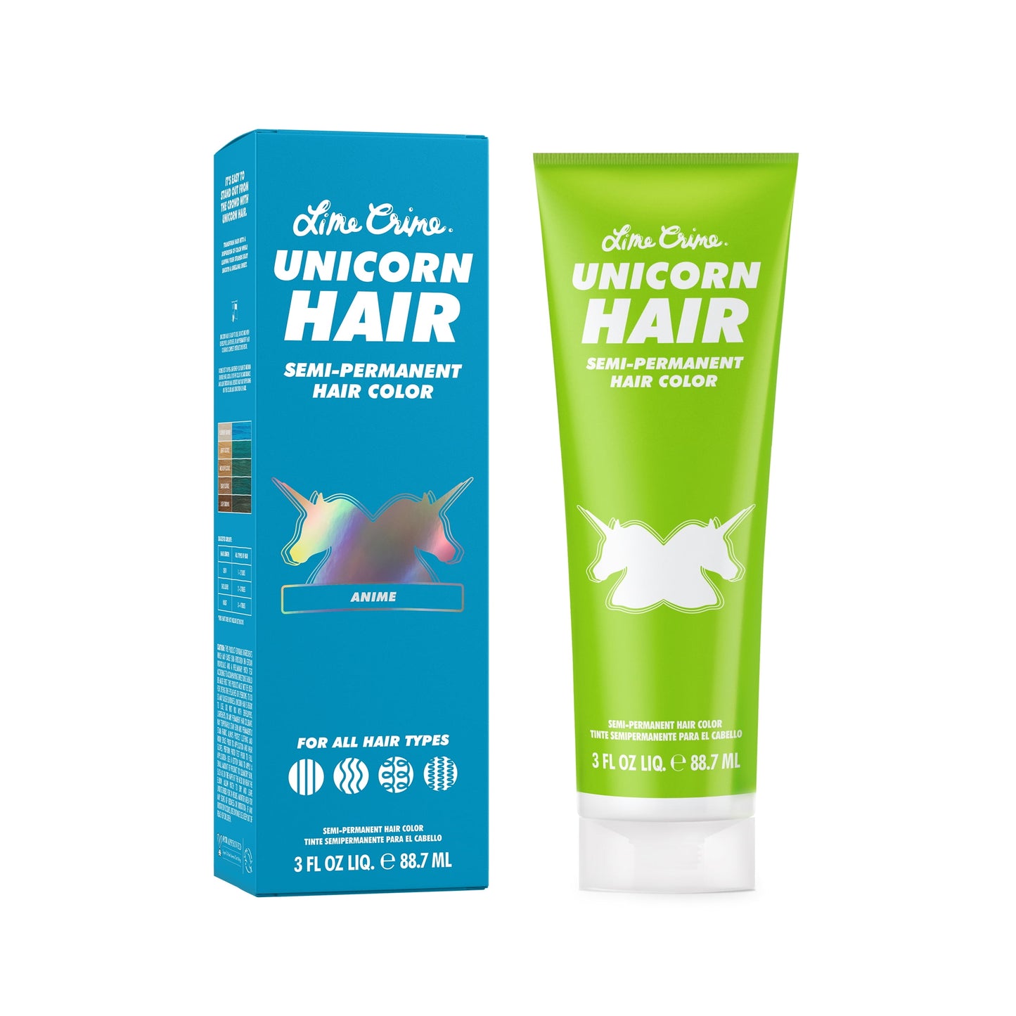 Lime Crime Unicorn Hair, Semi-Permanent Hair Color, Vegan, Full Coverage, Anime, Unisex, 3.0 fl oz