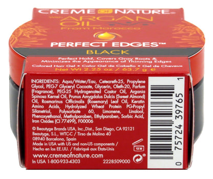 Creme of Nature 2.25 Oz. Argan Oil Perfect Edges Black Hair Gel