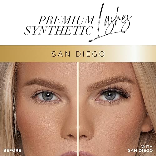 Lilly Lashes SAN DIEGO Premium Synthetic Mink Lashes, One Pair