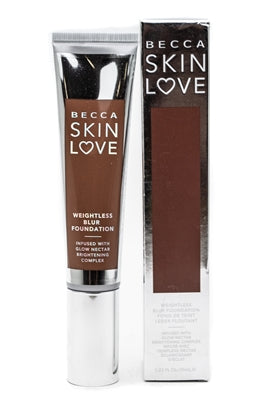 Becca SKIN LOVE Weightless Blur Foundation infused with Glow Nectar Brightening Complex, Sienna  1.23 fl oz