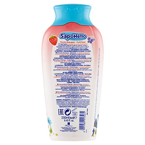 Paglieri  SapoNello Shampoo, Moisturizing Shower and Hair Gel   8.45 fl oz