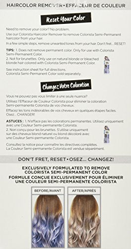 L'Oreal COLORISTA Hair Color Remover to Remove Colorista Semi-Permanent Color, 1 application 1 fl oz