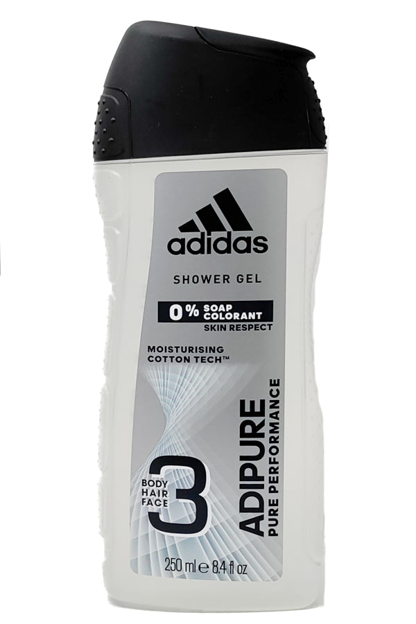 adidas ADIPURE Shower Gel for Hair, Body and Face  8.4 fl oz