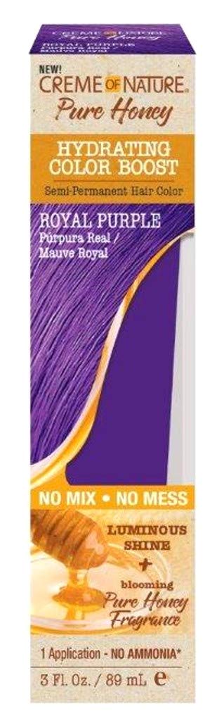 Creme of Nature Pure Honey Royal Purple HYDRATING COLOR BOOST   3 fl oz