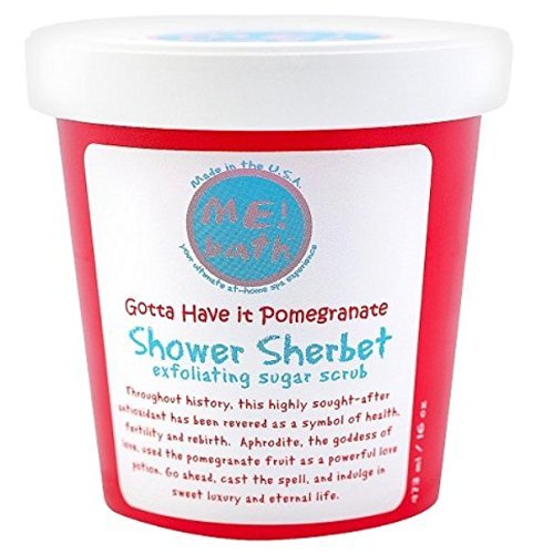 Me! Bath Shower Sherbet Gotta Have It Pomegranate Exfoliating Sugar Scrub  16 fl oz