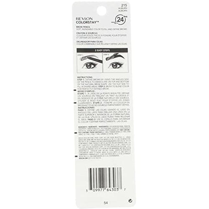 Revlon ColorStay Brow Pencil, 215 Auburn  .012oz