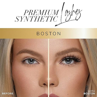 Lilly Lashes BOSTON Premium Synthetic Mink Lashes, One Pair