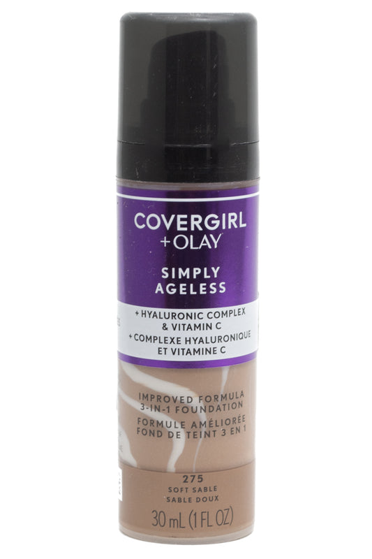 Covergirl SIMPLY AGELESS 3-in-1 Foundation, 275 Soft Sable   1 fl oz