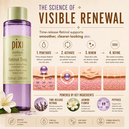 Pixi Beauty, Skintreats, Retinol Tonic, Advanced Youth Preserving Toner, 8.5 fl oz (250 ml)