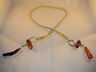 Authentic Amber and Crystal Pearl Handmade Necklace