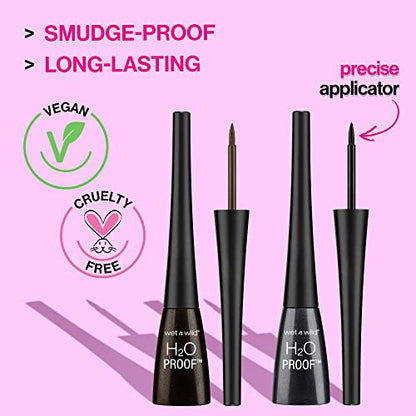 Wet n Wild  H2O PROOF liquid Eyeliner, 880 Dark Brown   .12 fl oz
