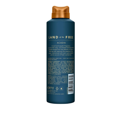 Land of the Free Acadia Body Spray, 6 FL OZ, Pack of 1