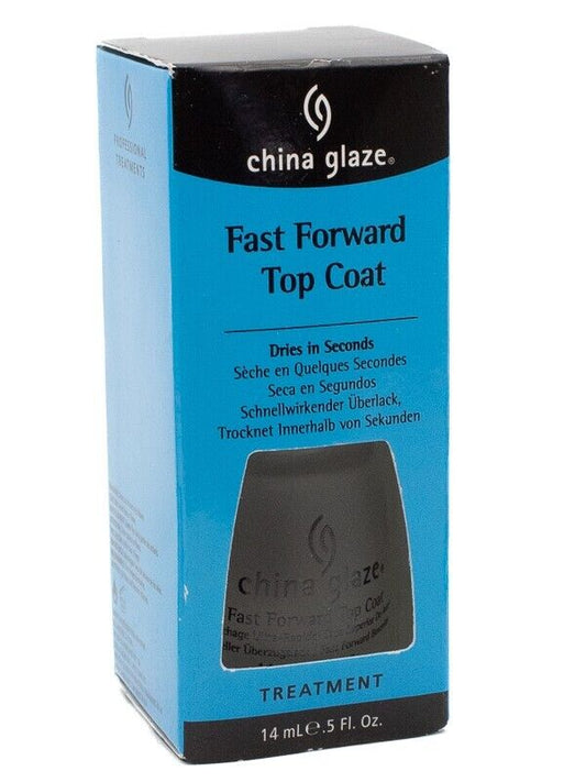 china glaze FAST FORWARD Top Coat, Dries in Seconds  .5 fl oz