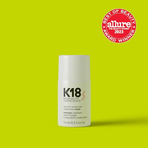 K18 Leave-In Repair Hair Mask Treatment to Repair Dry or Damaged Hair - 4 Minutes to Reverse Hair Damage from Bleach, Color, Chemical Services and Heat