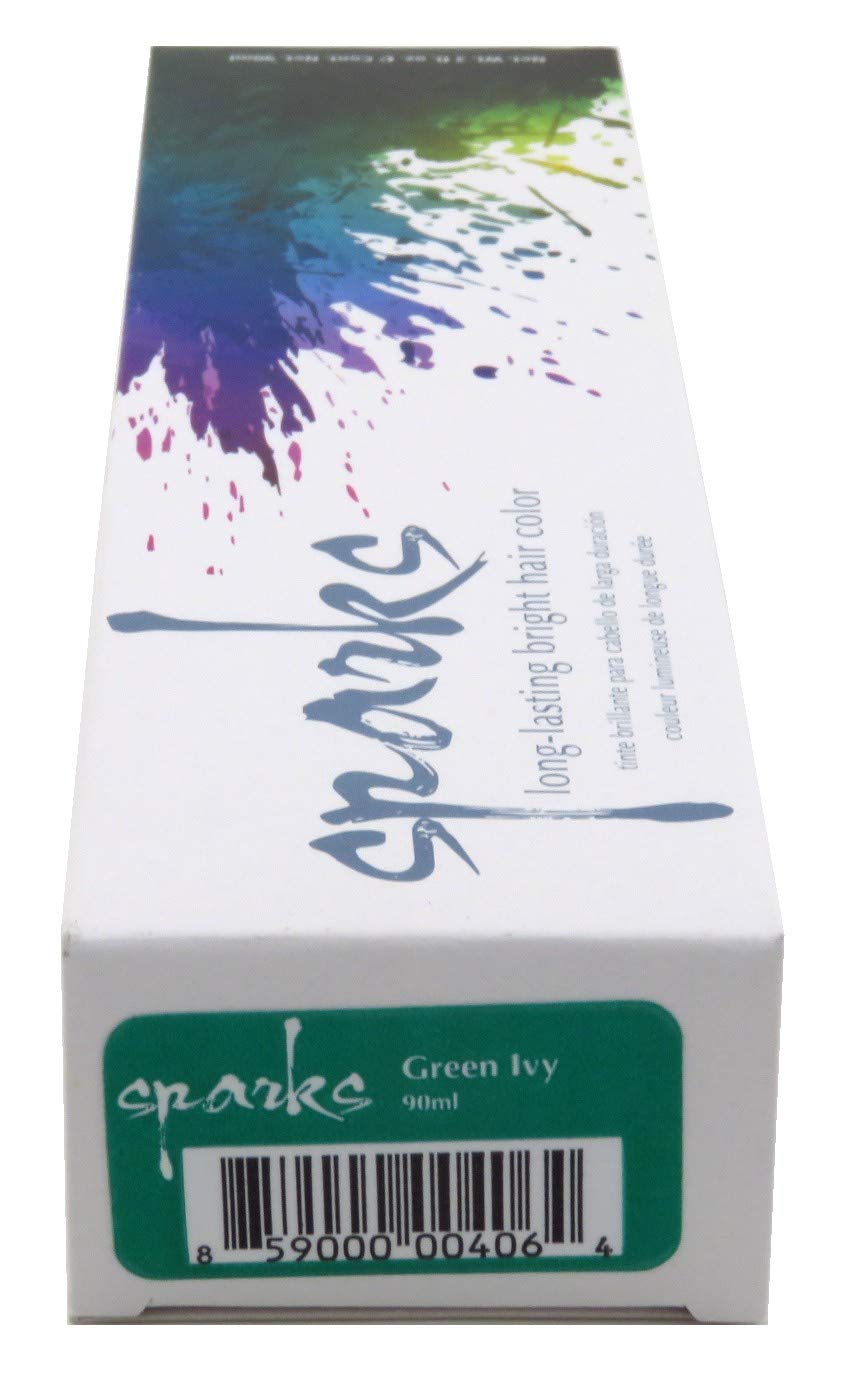 sparks LONG LASTING Bright Hair Color, Green Envy  3 fl oz