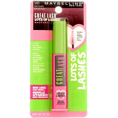 Maybelline GREAT LASH Lots of Lashes Mascara, 141 Very Black  .43 fl oz