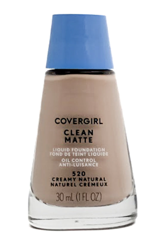 Covergirl CLEAN MATTE Liquid Foundation, 520 Creamy Natural  1 fl oz