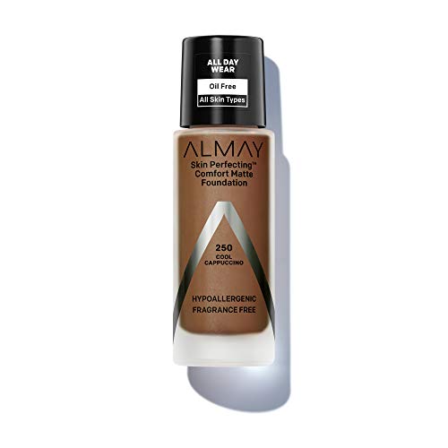 Almay Skin Perfecting COMFORT MATTE Oil Free Foundation, 170 Natural Sun Beige   1 fl oz