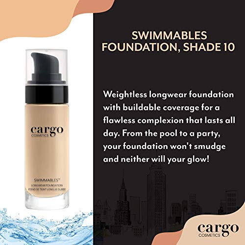 cargo SWIMMABLES Longwear Foundation C10,   1 fl oz