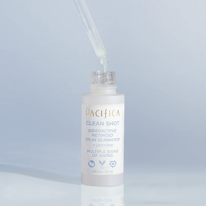 Clean Shot Granactive Retinoid 5 Percent In Seawater by Pacifica for Unisex - 0.8 oz Serum