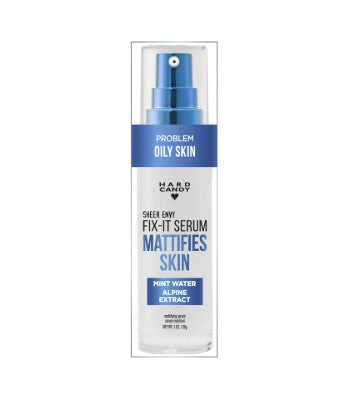 Hard Candy FIX-IT SERUM, Mattefies Skin, Mint Water and Alkaline Extract for Problem Oily Skin  1oz