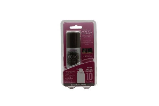 EVERPRObeauty Gray Away Temporary Root Concealer Spray Black/Dark Brown - 20 applications